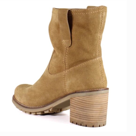 NEW DIBA TRUE Suede Chloe Mae Mid Shaft Boots in camel for women 825 4m2 - Picture 6 of 8